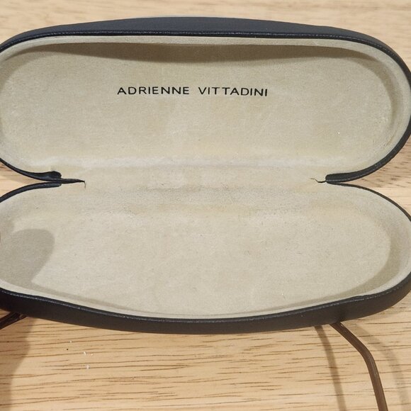 Adrienne Vittadini Eyeglasses Gold Frame & Black Case AV6012 Size: 108 47 19 135 - Picture 11 of 13